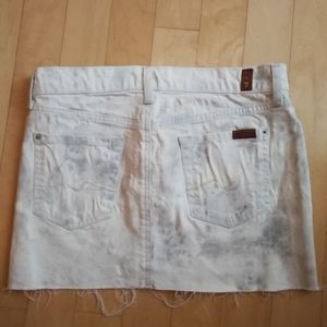7 for all mankind mini skirt 26